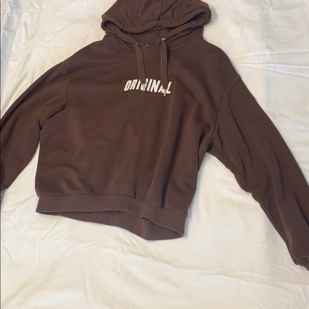 Slogan print casual Sweatshirt
